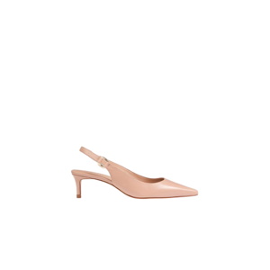 L.K. Bennett Lettie Neutral Leather Slingback Open Courts